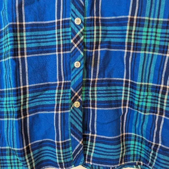 American Eagle Outfitters Plaid Button Front Shirt - Small - Picture 3 of 4